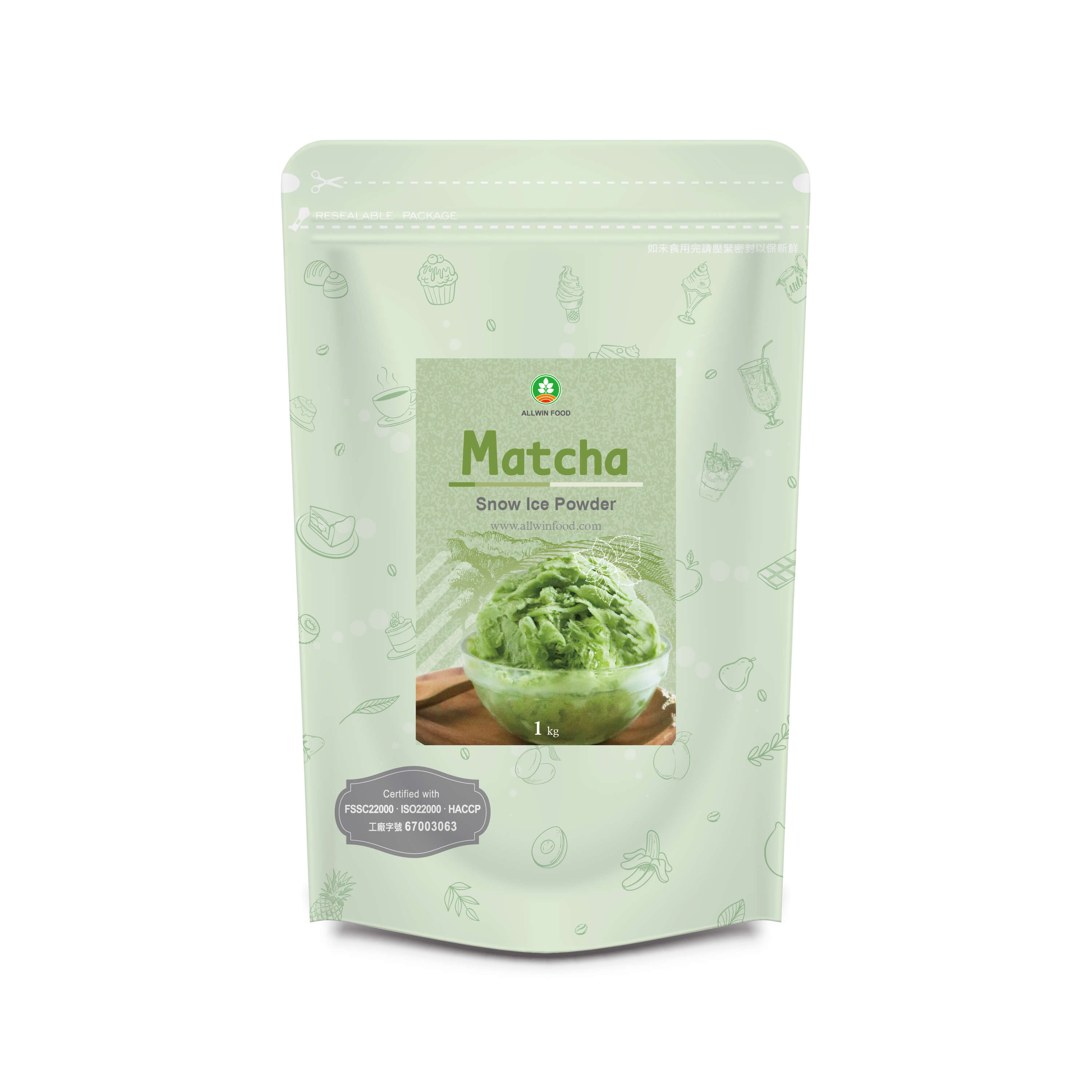 Polvere di Ghiaccio Neve al Matcha