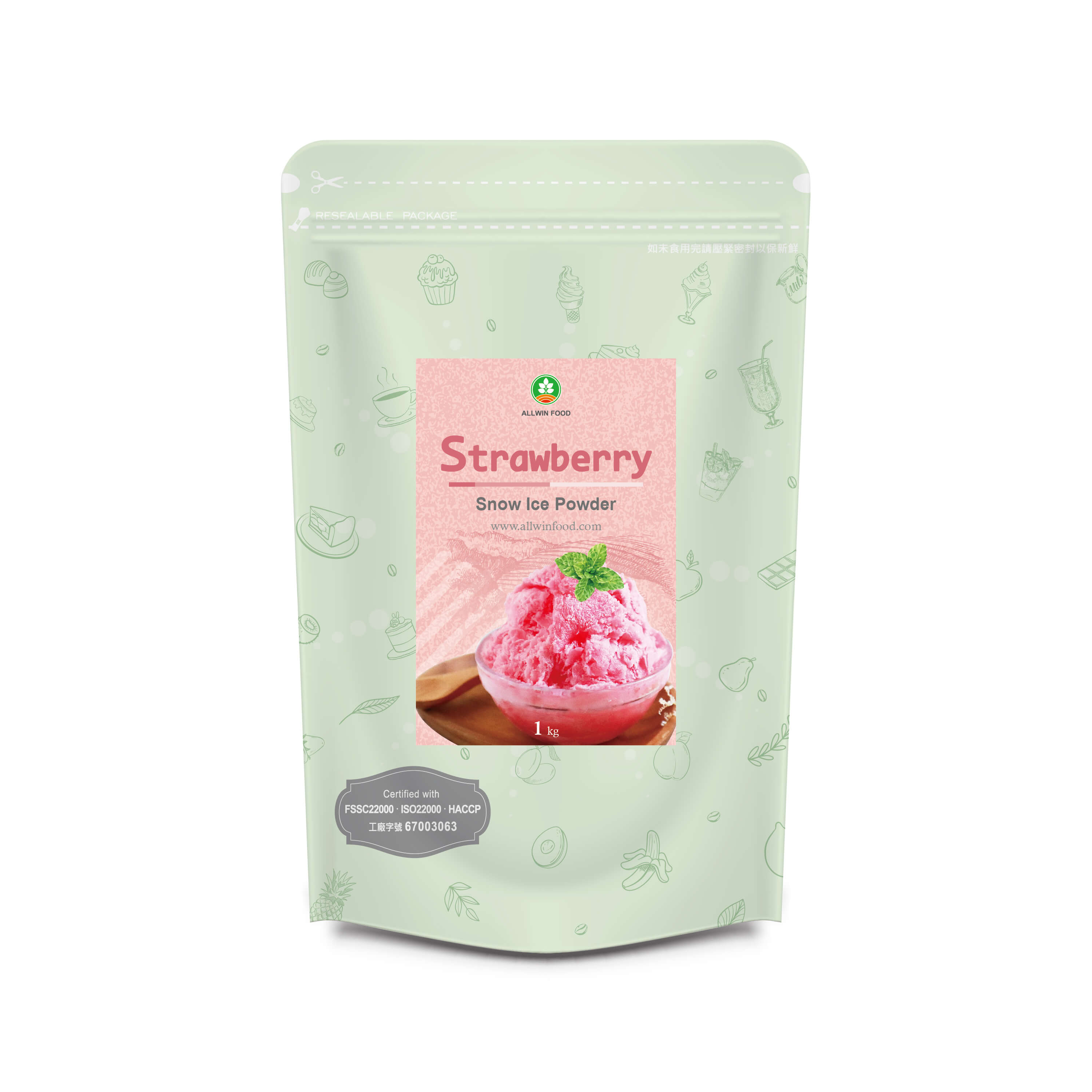 Polvere di Ghiaccio Neve alla Fragola