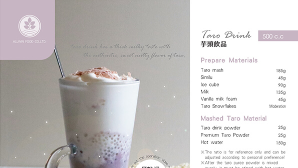 Taro Getränk Rezept